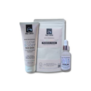 FACE SAVER GLOW BOOST FACE WASH, MASK & SERUM