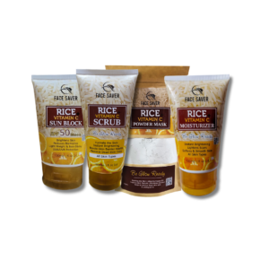 FACE SAVER VITAMIN C MASK, SUNBLOCK, SCRUB & MOISTURIZER
