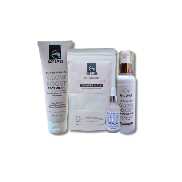FACE SAVER GLOW BOOST FACE WASH, CLEANSER , MASK & SERUM
