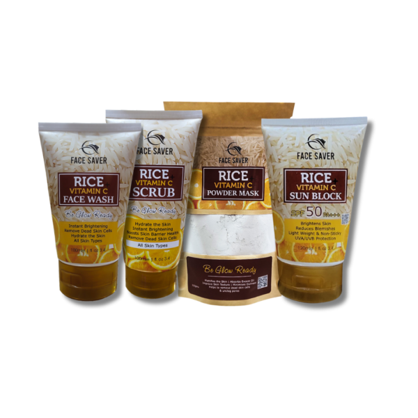 FACE SAVER VITAMIN C FACE WASH,SCRUB MASK & SUNBLOCK