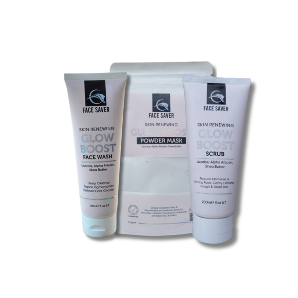 FACE SAVER GLOW BOOST FACE WASH, MASK & SCRUB