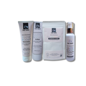 FACE SAVER GLOW BOOST FACE WASH, SCRUB, MASK & CLEANSER