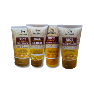 FACE SAVER VITAMIN C FACE WASH,SCRUB, SUNBLOCK & MOISTURIZER