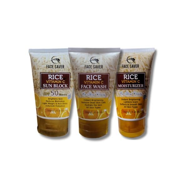 FACE SAVER VITAMIN C FACE WASH, SUNBLOCK & MOISTURIZER