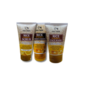 FACE SAVER VITAMIN C SCRUB, MOISTURIZER & FACE WASH